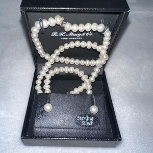 White Pearl Jewelry Set
